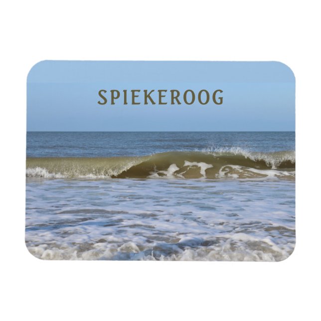 Ímã Ondas do Mar do Norte Caindo Spiekeroog (Horizontal)