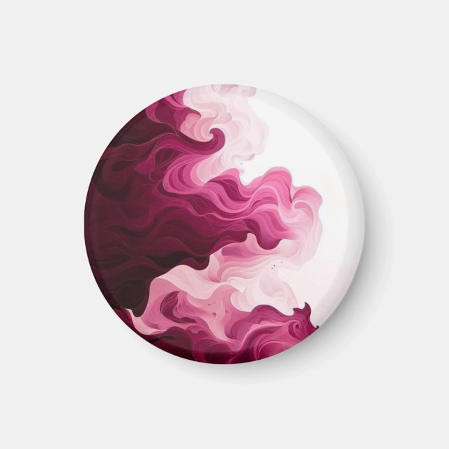 Imã Ondas Fluídas de Carmesim Rosado (Frente)