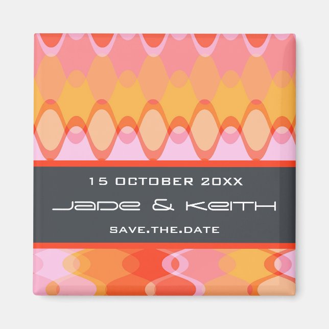 Imã Ondas Funky | 03 * data amarelo alaranjado (Frente)