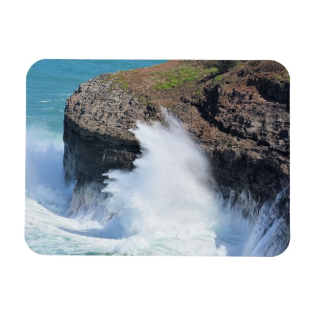 Ímã Ondas oceânicas em Kilauea Kauai (Horizontal)