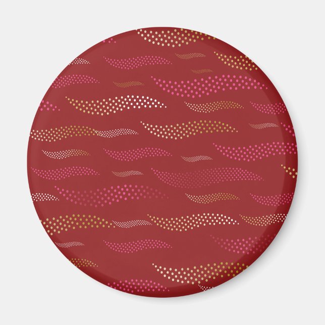 Imã Ondas Tigre (padrão estilizado) 8 (Frente)