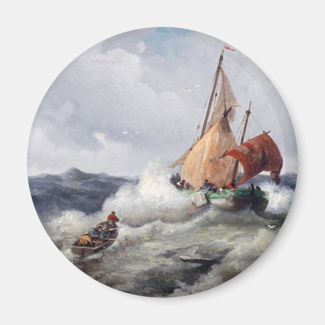 Imã Onde a natureza reina: paisagem tempestuosa com ga (Frente)