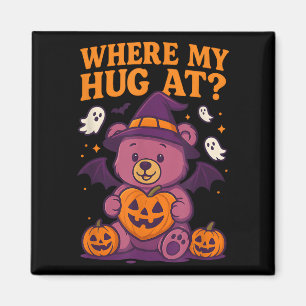 Imã Onde Meu Abraço No Bonito Urso De Teddy De Hallowe