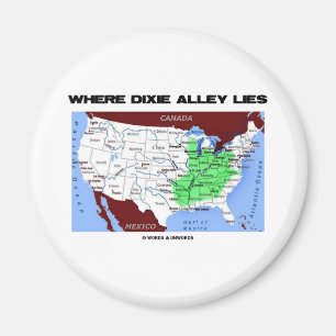 Imã Onde o beco de Dixie se encontra (o mapa dos