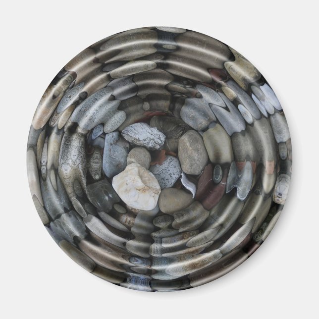 Imã ondulações e pedras (Frente)