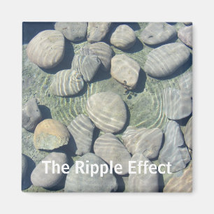 Imã ondulações na água