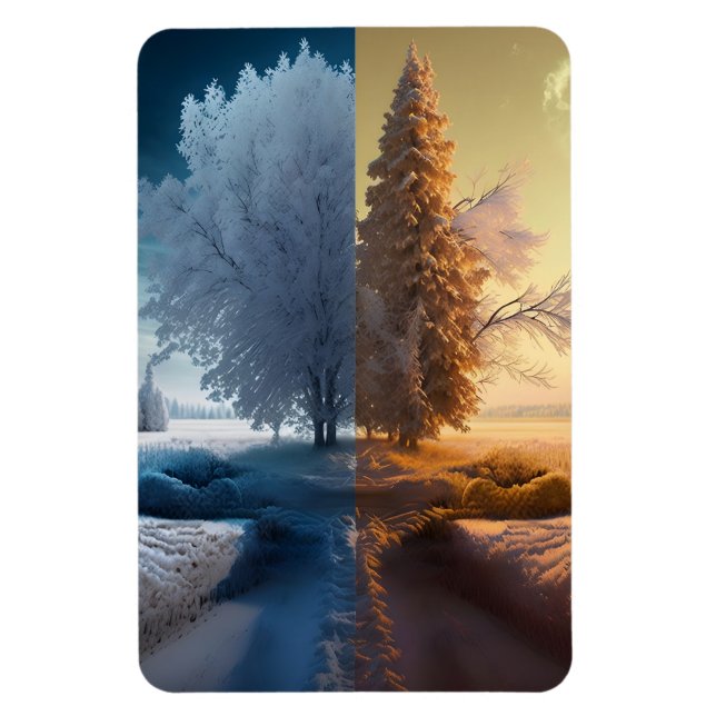 Ímã One day in winter (Vertical)