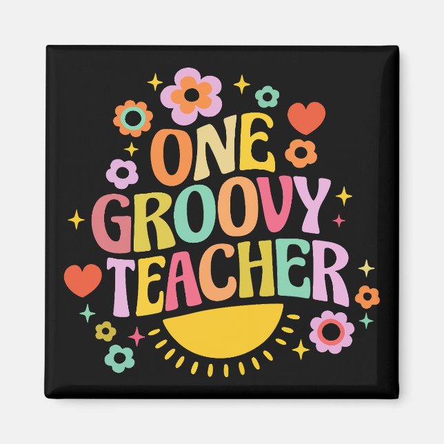 Imã One groovy teacher (Frente)