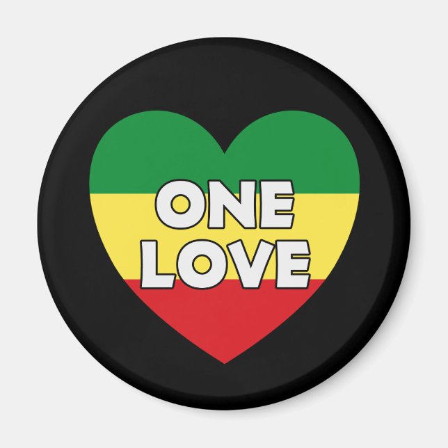 Imã One Love Rasta Reggae (Frente)