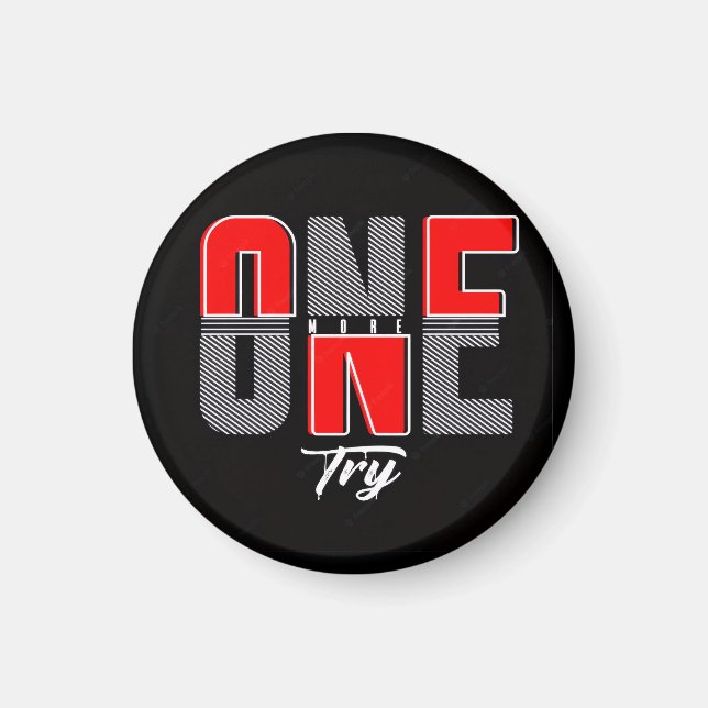 Imã One More Try (Frente)