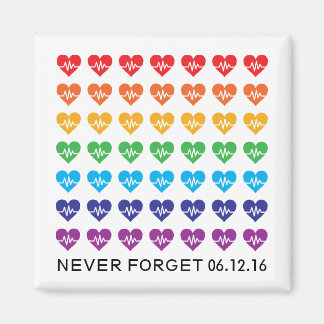 Imã One Orlando One Pulse Rainbow 49 Hearts