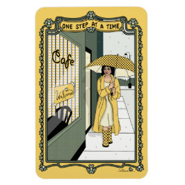 Ímã One Step at a Time_C_4x6 Refrigerator