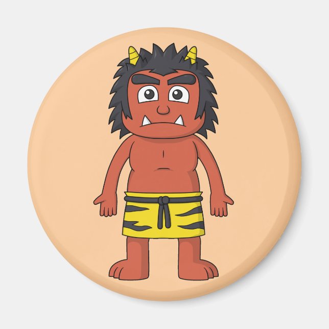 Imã Oni Vermelho Japonês (Frente)