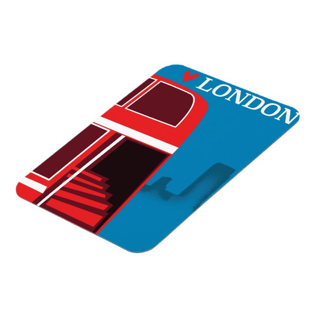 Ímã Ônibus Vermelho de Londres (Left Side)