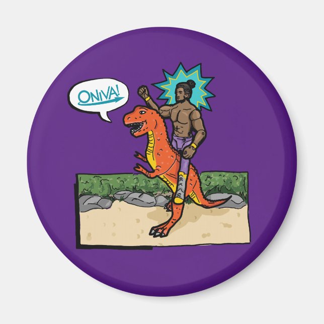Imã ONIVA! Dino Lutteur (Frente)