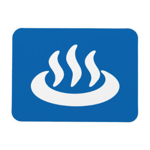 Ímã Onsen ♨ Hot Primavera 温 泉 Sinal Japonês