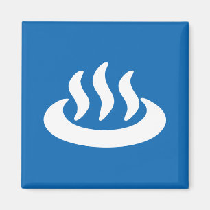 Imã Onsen ♨ Hot Primavera 温 泉 Sinal Japonês