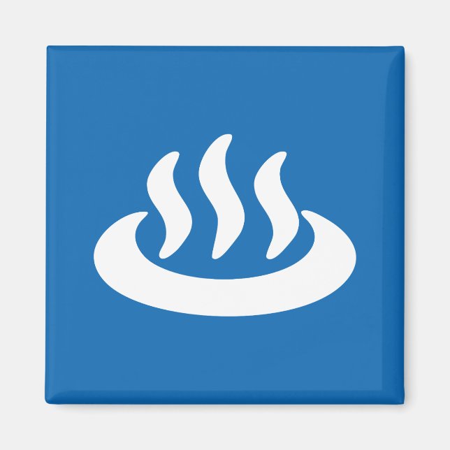 Imã Onsen ♨ Hot Primavera 温 泉 Sinal Japonês (Frente)