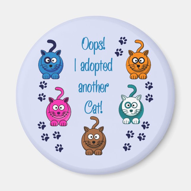 Imã Oops! Eu Adotei Outro Gato! (Frente)