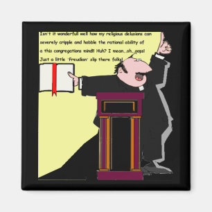 Imã Oops! Freudiano virado pelo pregador engraçado