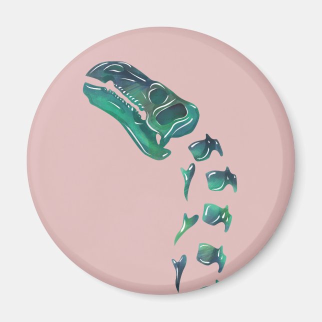 Imã Opal Iguanodon Dinossaur (Frente)