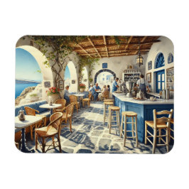 Ímã Open Air Coffeeshop em Santorini