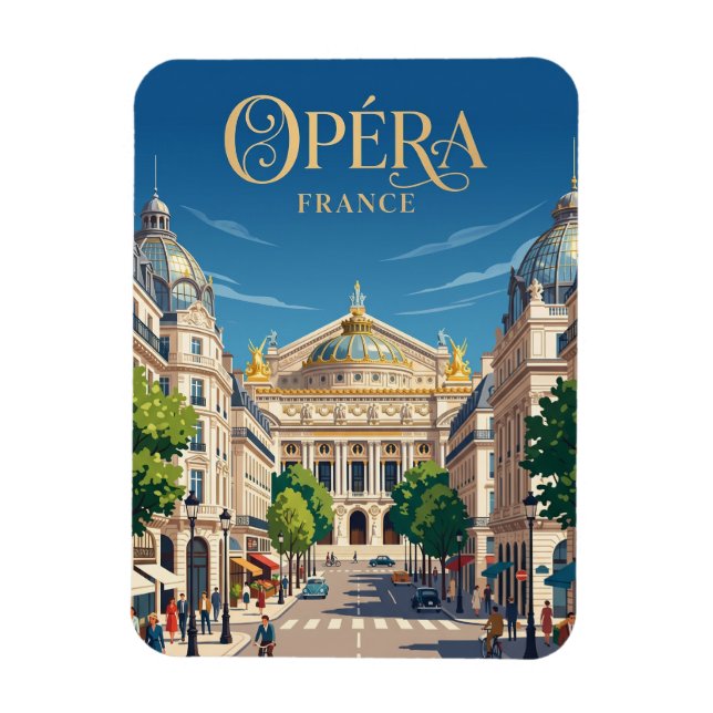 Ímã Ópera França (Vertical)