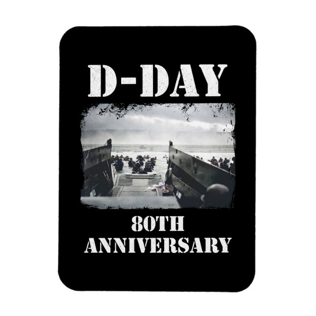 Ímã Operação Overlord 1944 D-Day 2024 Normandia (Vertical)