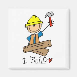 Imã Operário de Construção I Constrói Camisetas e Pres