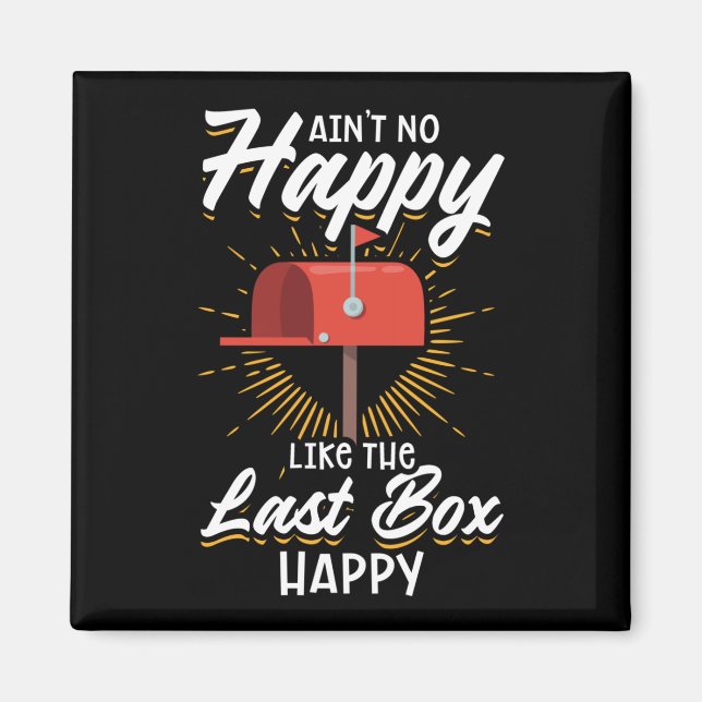 Imã Operário Postal Funny Mail Carrier (Frente)