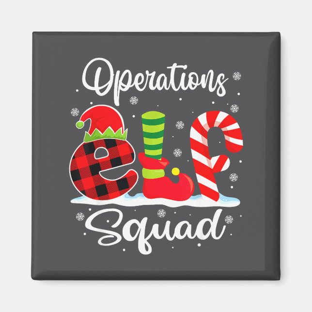 Imã Operations Elf Squad Christmas Manager Matching X- (Frente)
