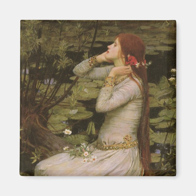 Imã Ophelia de Pond por John William Waterhouse (Frente)