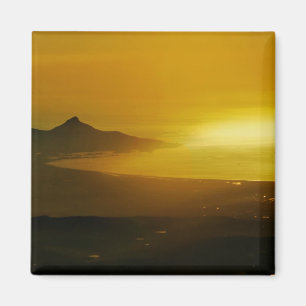 Imã Opinião aérea de Cape Town no por do sol