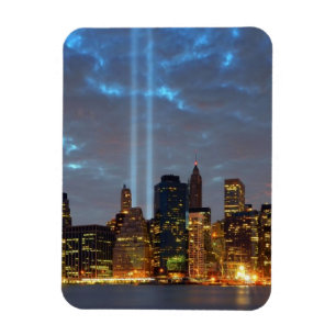 Ímã Opinião da skyline da cidade na noite