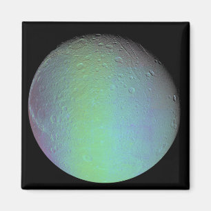 Imã Opinião de cor falsa da lua Dione de Saturn