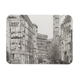 Ímã Opinião de Manchester Deansgate de cafe.2010