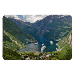 Ímã Opinião de Noruega a Geiranger de Flydalsjuvet