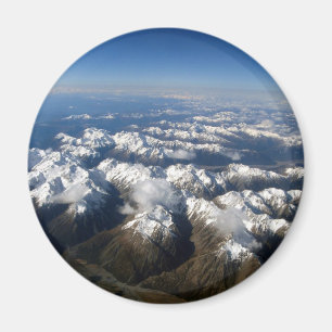 Imã Opinião do céu das montanhas da ilha sul de Nova