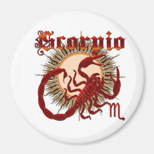 Imã Opinião do zodíaco Scorpio-Design-1 abaixo das