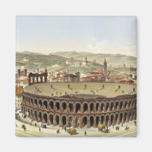 Imã Opinião o anfiteatro romano, Verona, b gravado