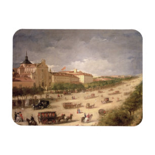 Ímã Opinião o Calle de Alcala, Madrid (óleo em canva