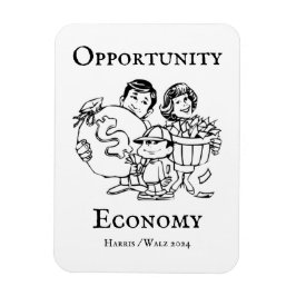 Ímã Opportunity Economy Harris Walz 2024