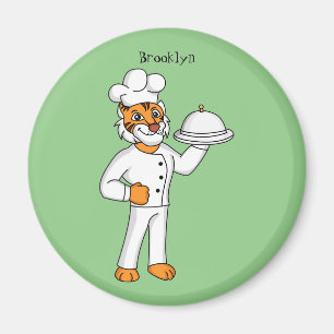 Imã Óptica de desenho animado de tigre engraçado