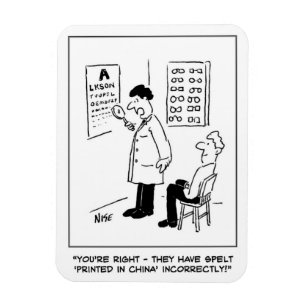 Ímã Óptico fazendo um exame oftalmológico