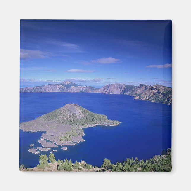 Imã OR, Parque Nacional Crater Lake, Ilha Wizard e Cra (Frente)