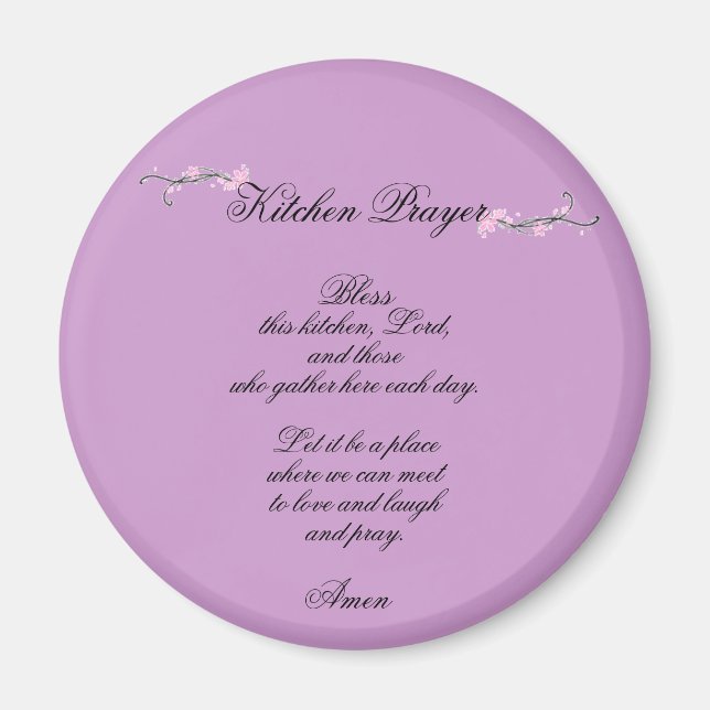 Imã Oração da cozinha - ímã (Frente)