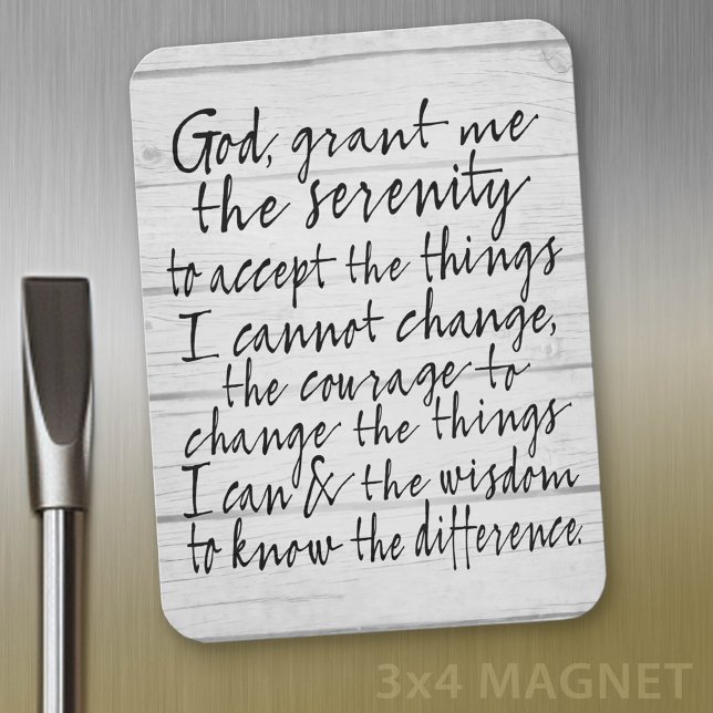 Ímã Oração da Serenidade - Bounce Calligraphy Script M (fridge magnet - serenity prayer)