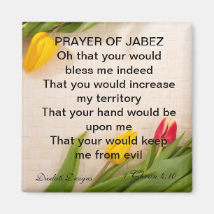Imã Oração do Jabez Tulip Magnet