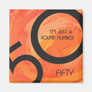Imã Orange 50 Decade Birthday