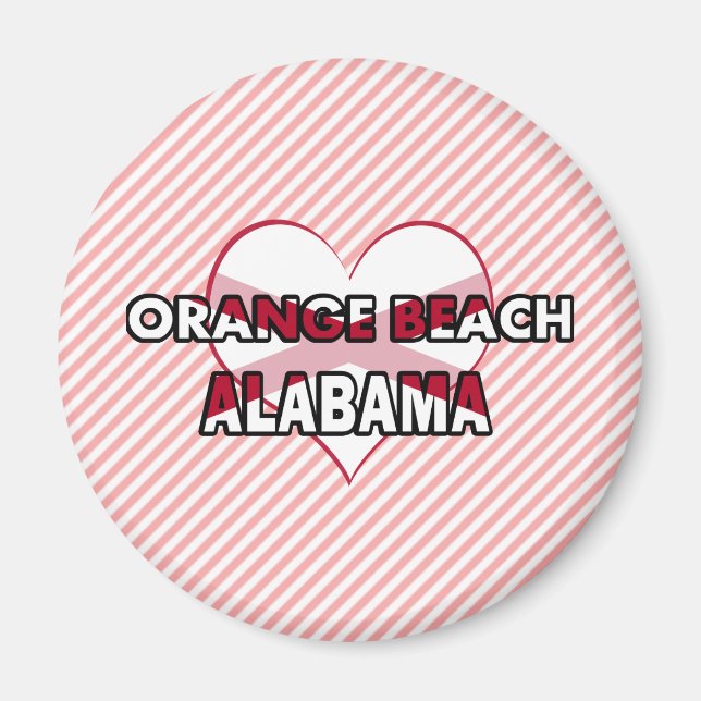 Imã Orange Beach, Alabama (Frente)
